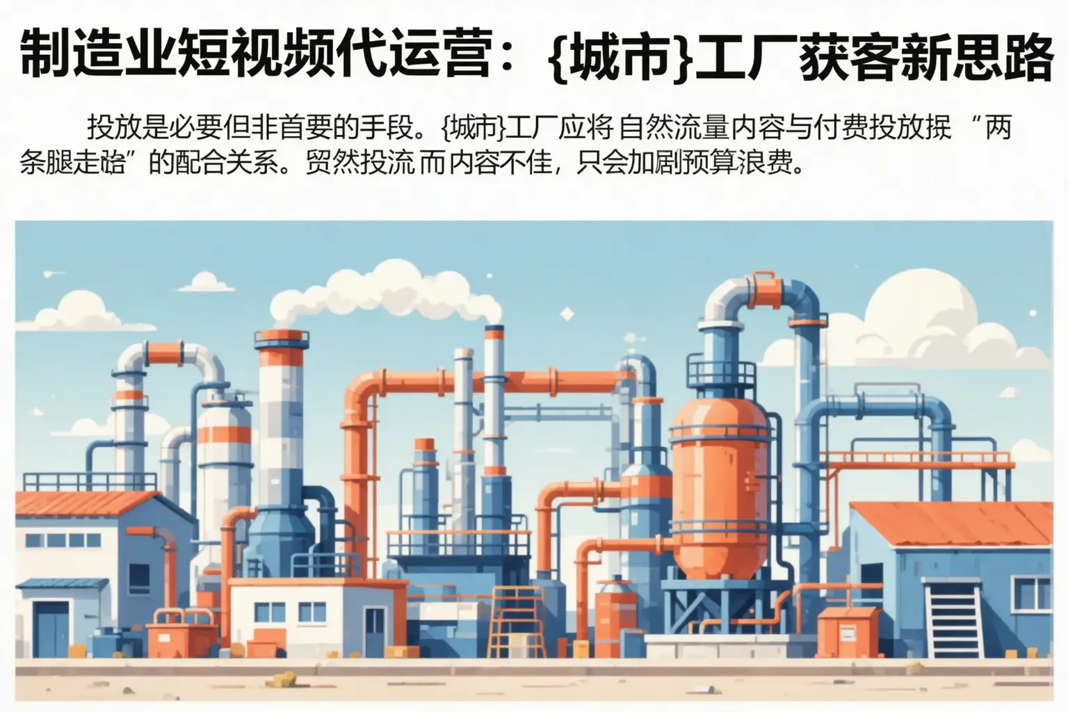制造业短视频代运营:博野工厂获客新思路